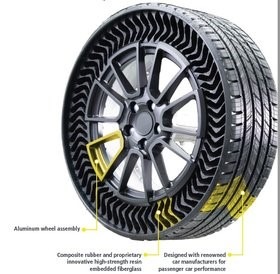 Michelin, GM unveil airless tire concept as OE option