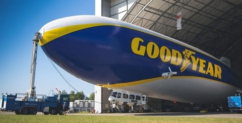 Goodyear 'blimp' flying over Europe again